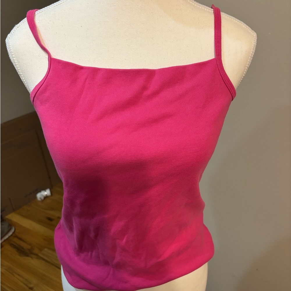GAP Pink Fitted Camisole Sleeveless Top